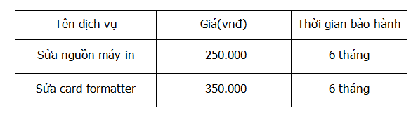 sửa nguồn máy in tại Hà Đông, Nam Từ Liêm, bắc Từ Liêm
