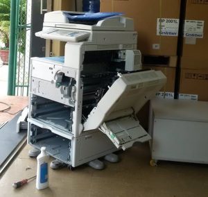 Nguyên nhân khiến máy photocopy Xerox có vệt đen ngang